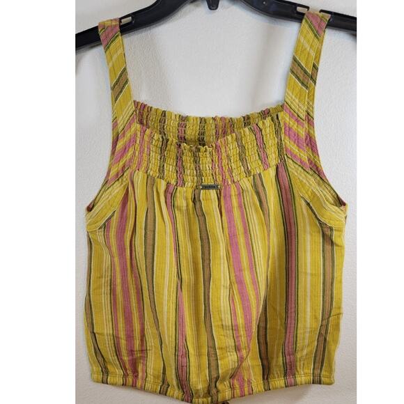 prAna Tank Top Womens X-Small Cami Smocked Boho Summer Cottagecore Shirt NWT - Picture 4 of 8